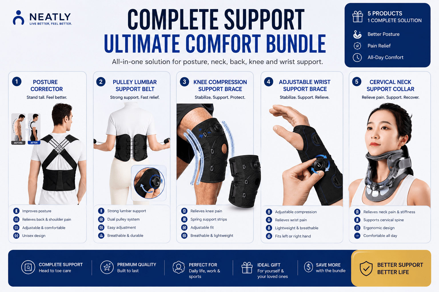 Complete Body Support System - Neatly